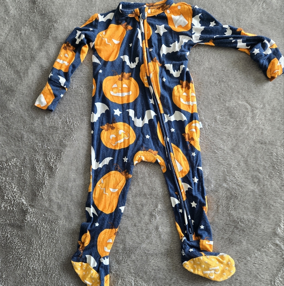 Posh Peanut Halloween Pumpkin Footie